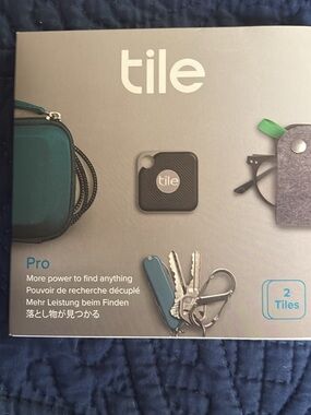 Tile Pro Bluetooth Tracker (Black) - 2 Pack